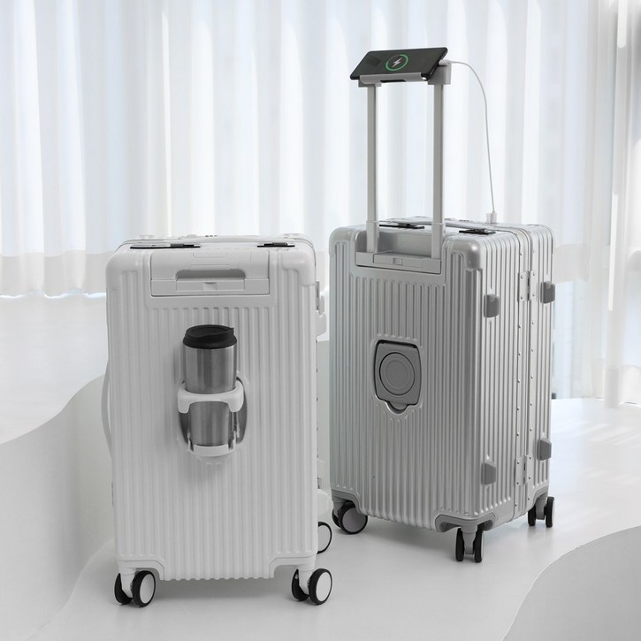 판매자특가 베르지아 확장형 하드캐리어 기내용캐리어 무게측정 USB충전 앞포켓 20인치 24인치 28인치
