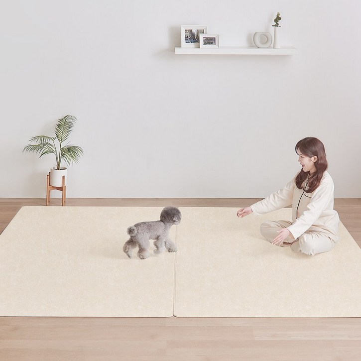 피오르 반려동물 미끄럼방지 매트 러그형, 사하라 스톤, 1개