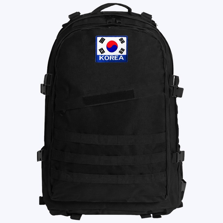 군화와고무신 가방 40L + 태극기 밀리터리 남자 학생 출타 배낭 데일리 여행 등산