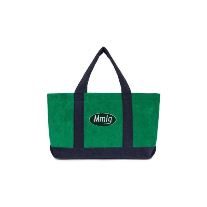 MMLG 엠엠엘지 Mmlg TERRY 토트백 (GREEN / 네이비) 매장정품 186588