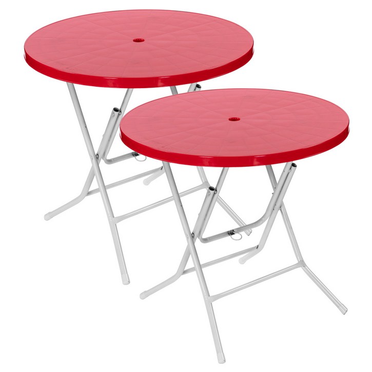 플라스틱테이블 원형테이블 야외테이블 편의점 포장마차 간이 접이식