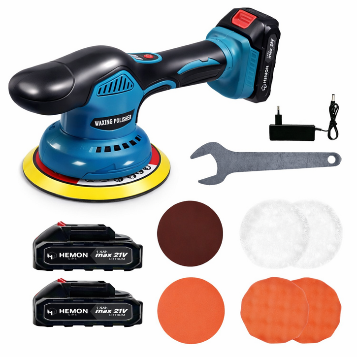 헤이즈 무선 차량용 광택기 자동차 유막제거 폴리셔 세트