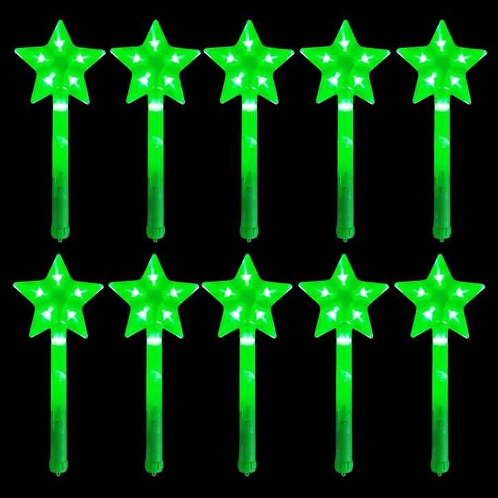 LED 콘서트 파티 학예회 응원봉, 10개, 왕별 그린