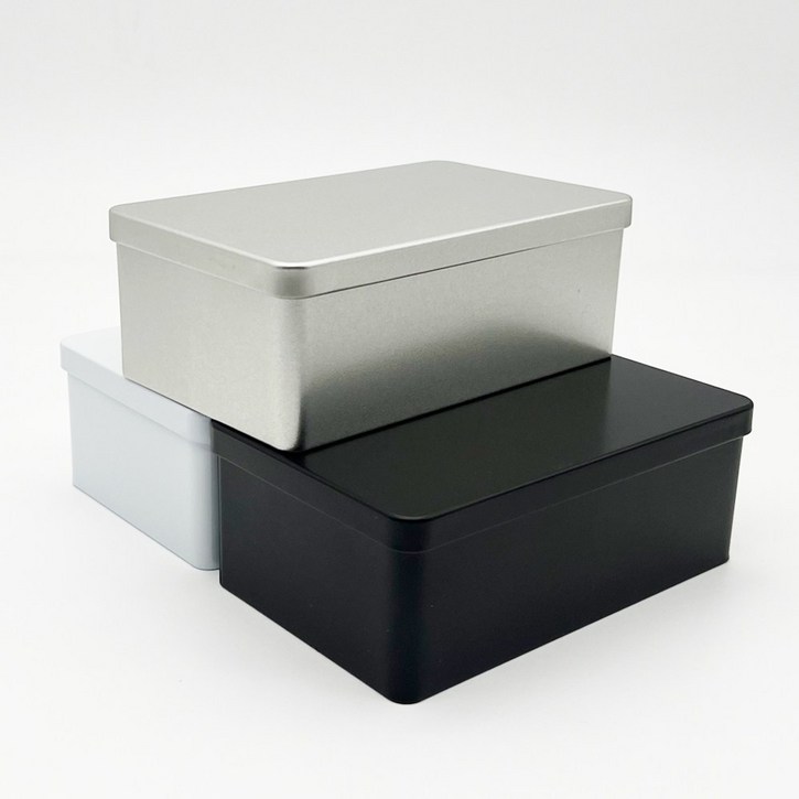 S098 화영제관 틴케이스,대형 틴케이스, 미니 틴케이스, 원형 틴케이스, 철필통, 원통, 정리함 케이스, 틴케이스 쿠키, 철제 케이스, 은색, 50개