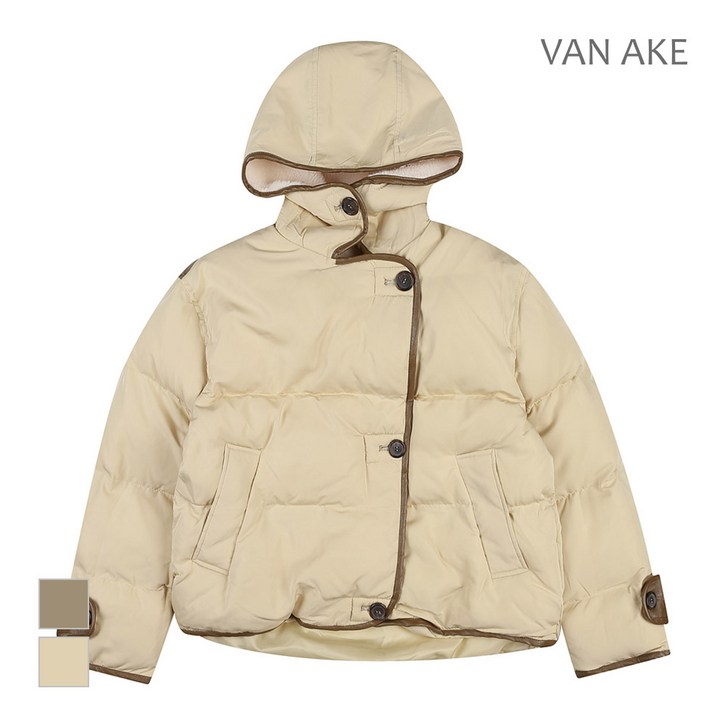 반에이크 레더바인딩 패딩점퍼 VB2ZPDUD04Z