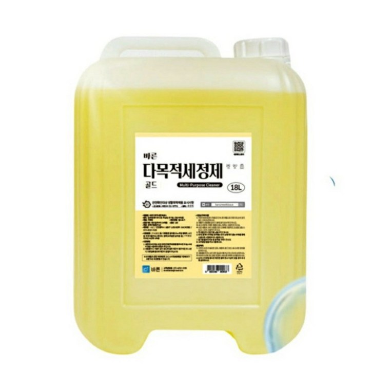 바른 초강력 다목적세정제 골드, 레몬에이드향, 18L, 1개, 1개, 18L