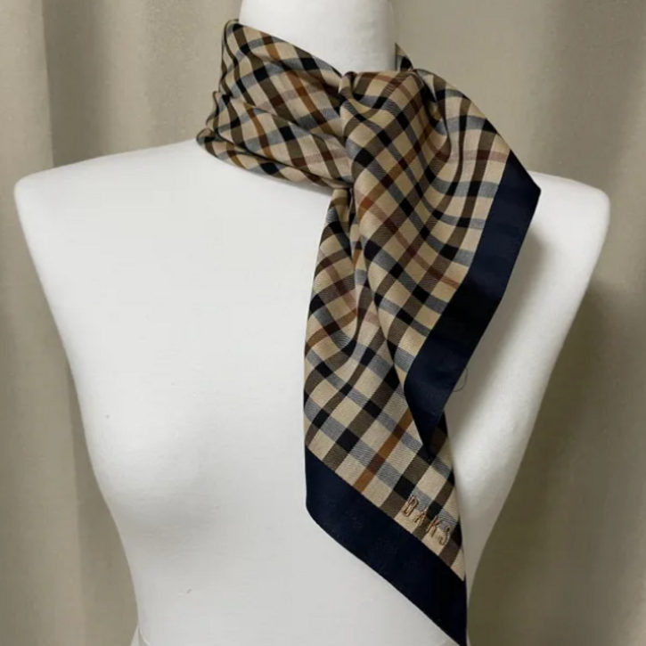 닥스 정품 체크스타일 쁘띠 스카프