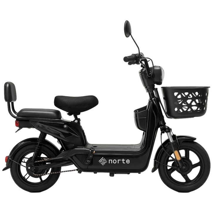 전동 스쿠터 전기 자전거 팻바이크 성인용 출퇴근 미니벨로, 블랙, 스틸