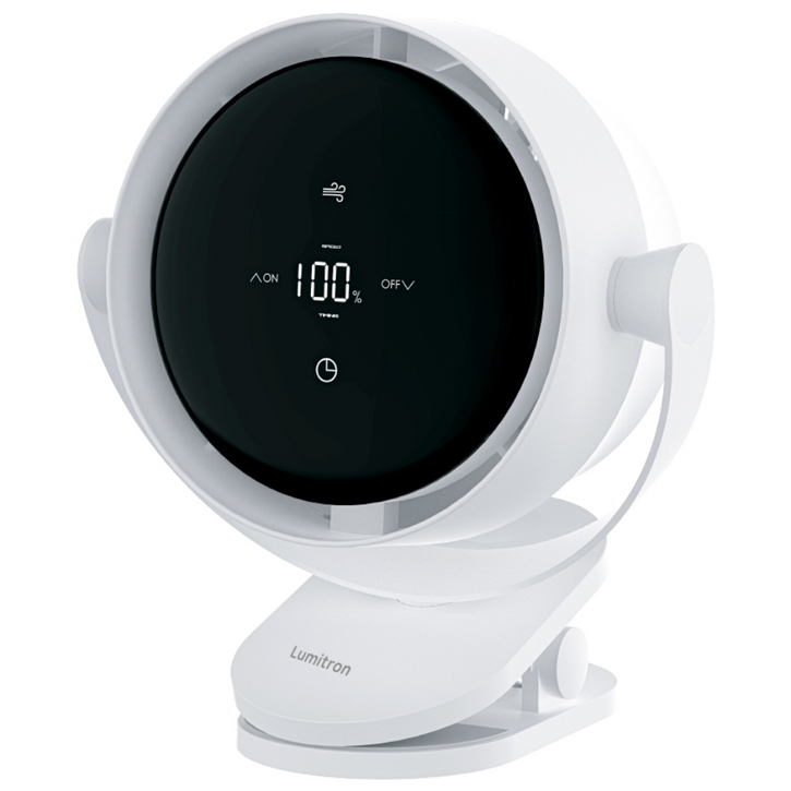 25년형루미트론 360도 무선 BLDC 집게형 터치 선풍기 5인치유모차대용량 배터리