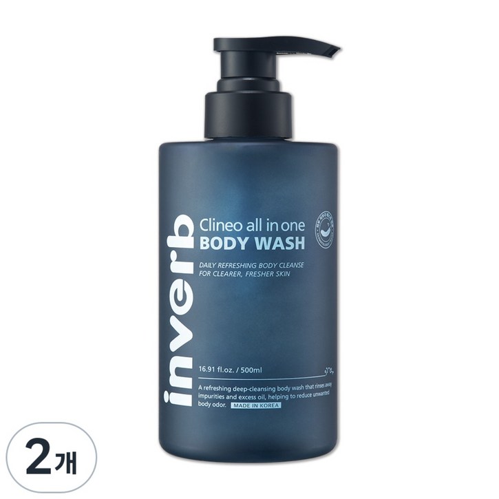 인버브 본사 인버브 클리네오 올인원 바디워시, 2개, 500ml