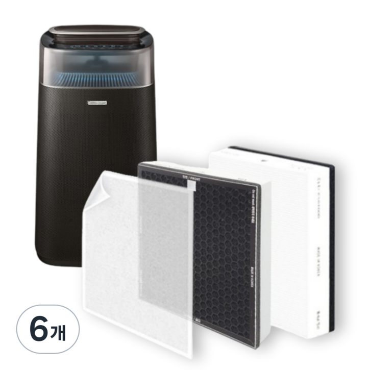 삼성 블루스카이 해파+탈취+필터세이퍼 필터세트 CFX-C100D 전용 호환, 5.CFX-C100D 프리미엄형, 6개