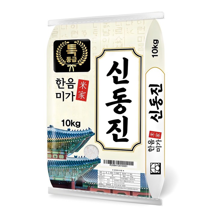 한음미가 2024년산 햅쌀 신동진 쌀, 특등급, 10kg, 1개 한음미가 2024년산 햅쌀 신동진 쌀, 특등급, 10kg, 1개