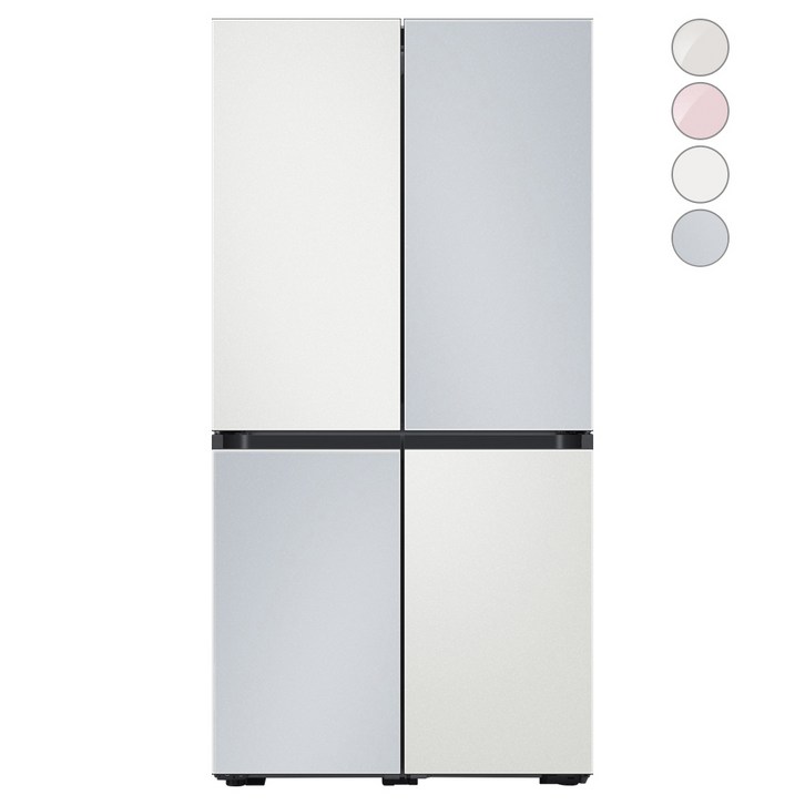 색상선택형 삼성전자 비스포크 프리스탠딩 냉장고 방문설치, RF85A9241AP, 코타 화이트
