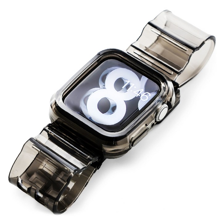 누아트 스마트워치 TPU 투명 젤리 스트랩 38  40  41mm