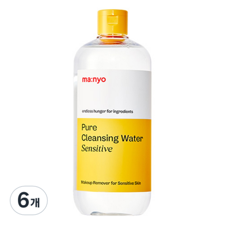 마녀공장 퓨어 클렌징 워터 센서티브, 500ml, 6개