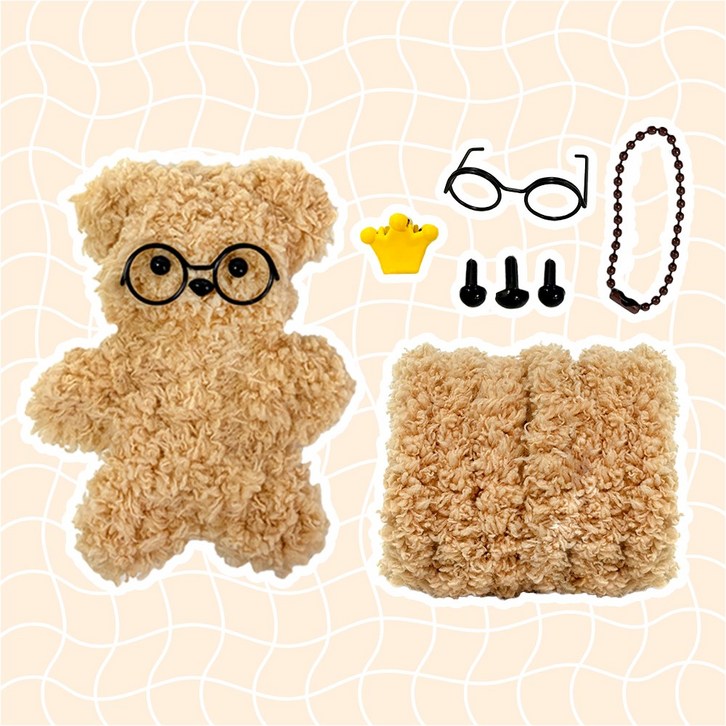 로앤제이 모루인형 만들기 DIY키트 모루 재료 부자재 키링 만들기 세트 악세사리 철사인형 털철사 동물철사