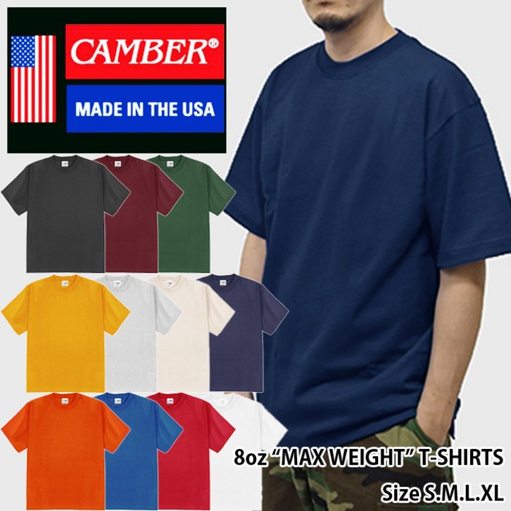 캠버 맥스웨이트 반팔티셔츠 301 일본직구 CAMBER 8oz MAX WEIGHT