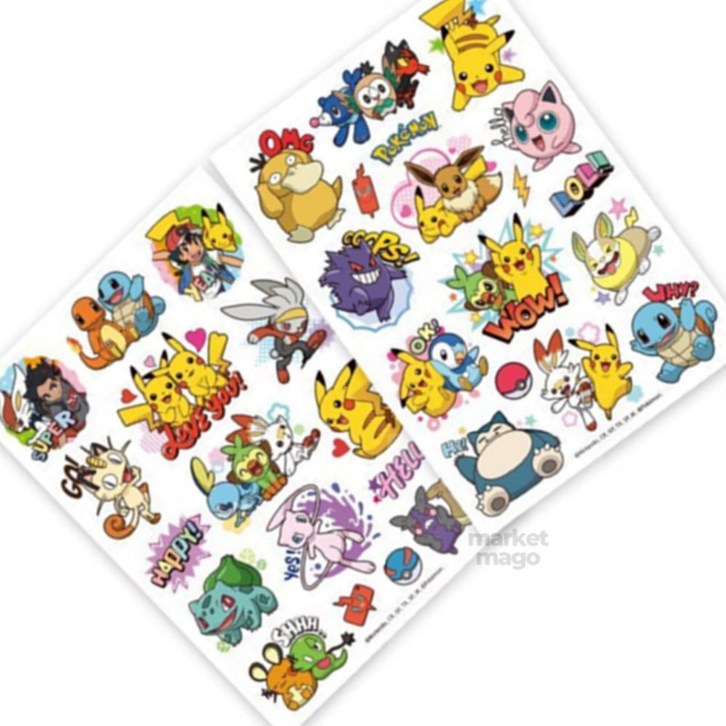 엠다인 포켓몬스터 판박이스티커 캐리어꾸미기스티커