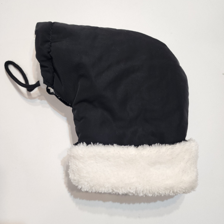 자체제작미싱도로록 국내생산 킥보드 자전거 장갑 방한 워머, 1세트, 블랙패딩