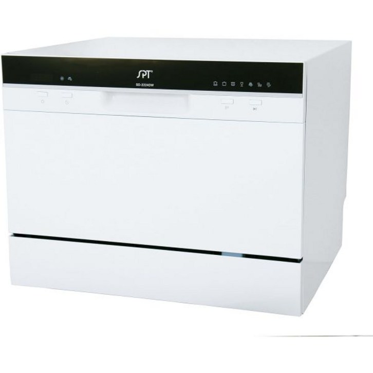 SPT SD2224DWA ENERGY STAR Countertop Dishwasher with Delay Start LED – White
