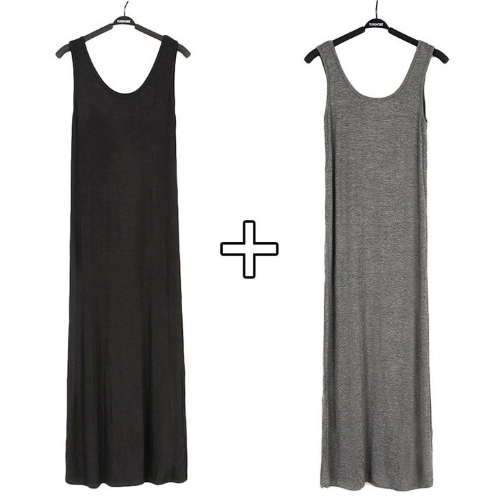 별하늘 11 롱원피스 여름 잠옷 홈웨어 원피스 롱 나시 민소매