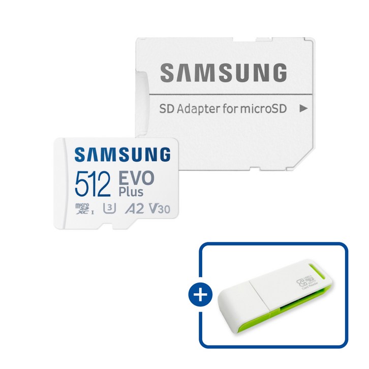 삼성전자 마이크로SD카드 EVO PLUS MBMC64SAKR 이엘 연두 카드 리더기 USB2.0 2in1, 1개 삼성전자 마이크로SD카드 EVO PLUS MBMC64SAKR 이엘 연두 카드 리더기 USB2.0 2in1, 1개