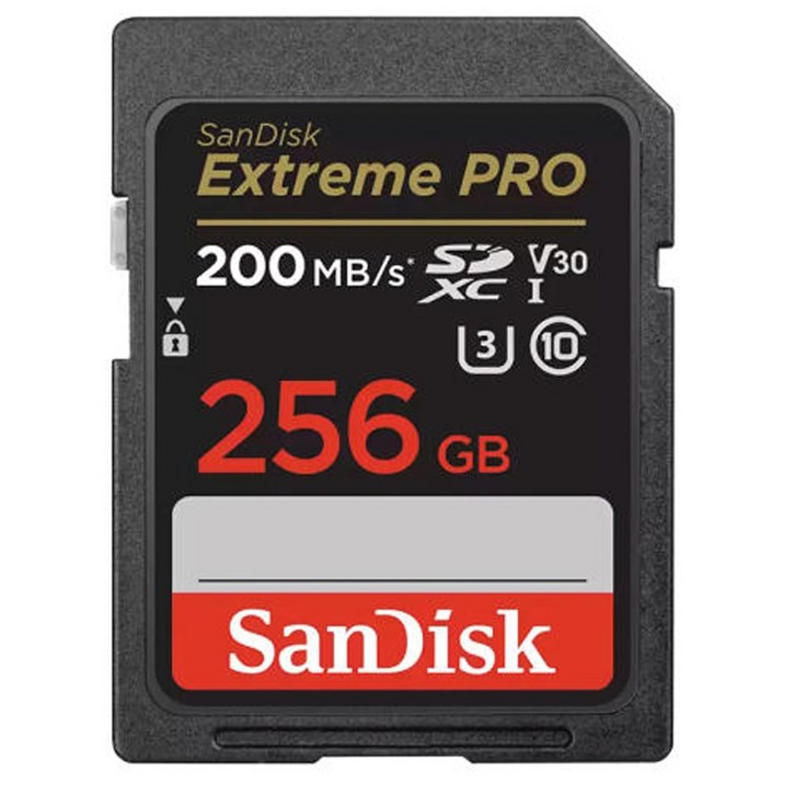 샌디스크코리아 공식인증정품   SD메모리카드 SDXC  Extreme Pro 익스트림 프로 UHS-I SDXXD 256GB