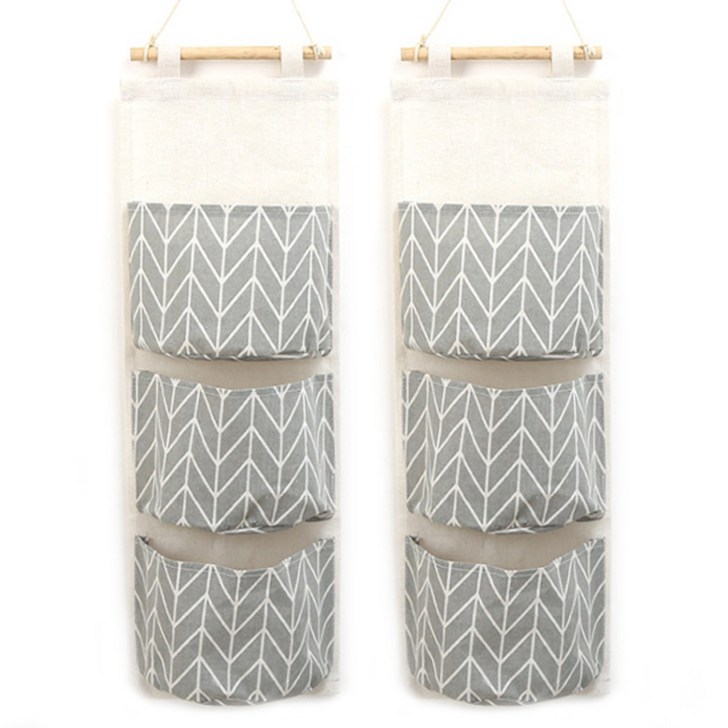 마켓감성 북유럽 벽걸이 다용도 포켓 2p