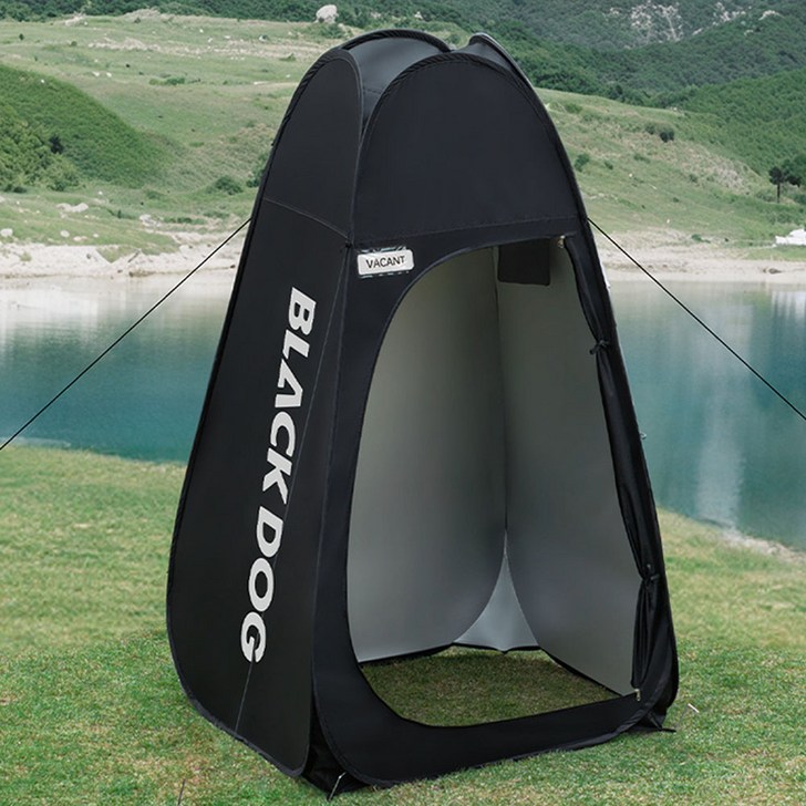 블랙독 원터치 샤워 텐트 간이 탈의실 샤워실, 1개, 블랙 WS014