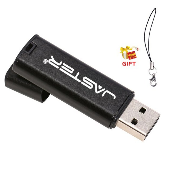 JASTER 무료 사용자 정의 로고 USB 2.0 플래시 드라이브 64 기가 바이트 블랙 pendrive 32 TYPE-C 선물 외