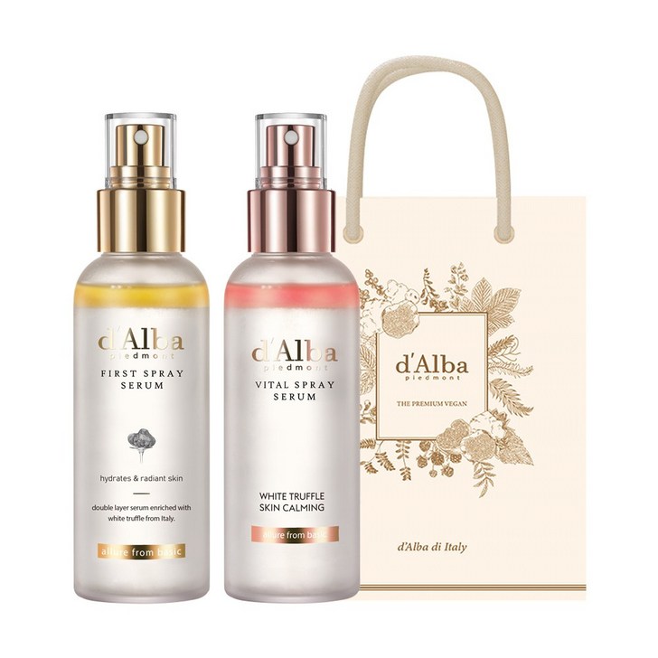 달바 화이트 트러플 퍼스트 스프레이 세럼 100ml + 화이트 트러플 바이탈 스프레이 세럼 100ml + 기프트백