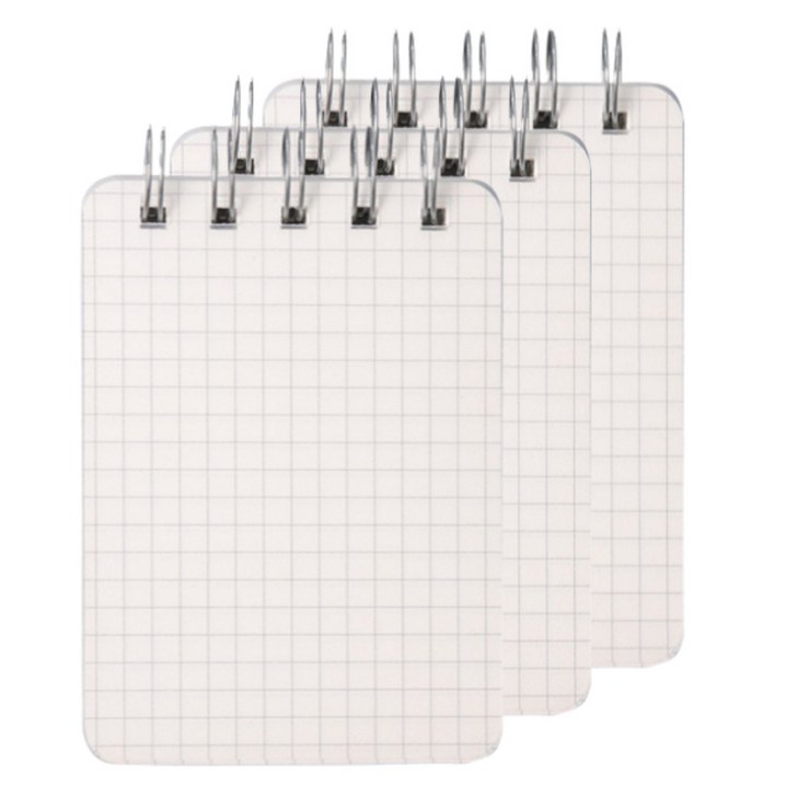 스프링 휴대용 미니노트 수첩 체크 80매