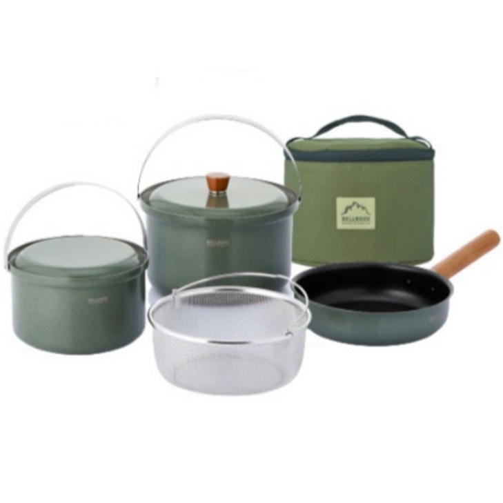 벨락 통3중 컬러 코펠 9L 4인용  전용가방