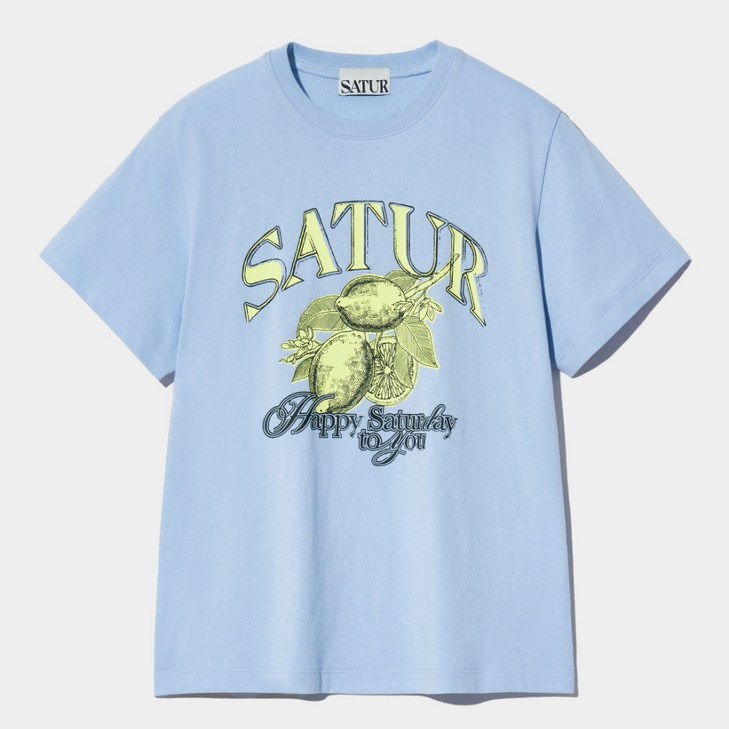 세터 여성용 시트론 썸머 그래픽 반팔 티셔츠