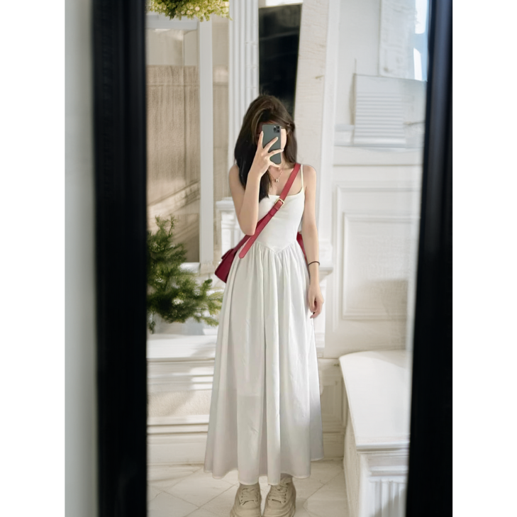 한아로지스 시원한 바캉스룩 나시 원피스