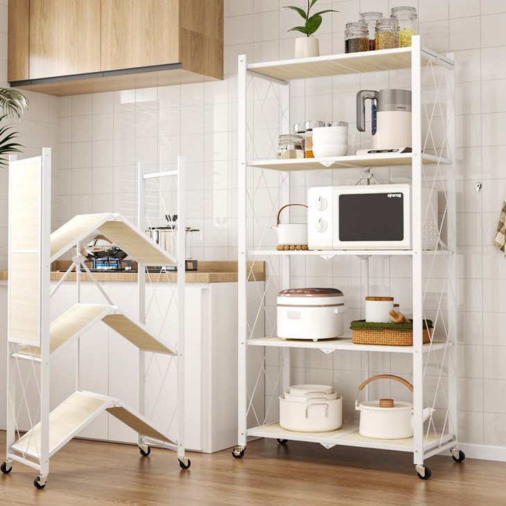 투에스리빙 프리미엄 원터치 다용도 접이식 간편 폴딩 철제선반