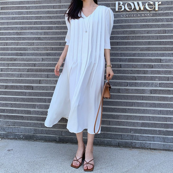 미아마스빈로시아  핀턱 원피스