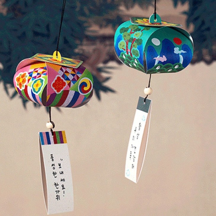 HW 전통 한국의 멋 종이 입체 모빌 만들기