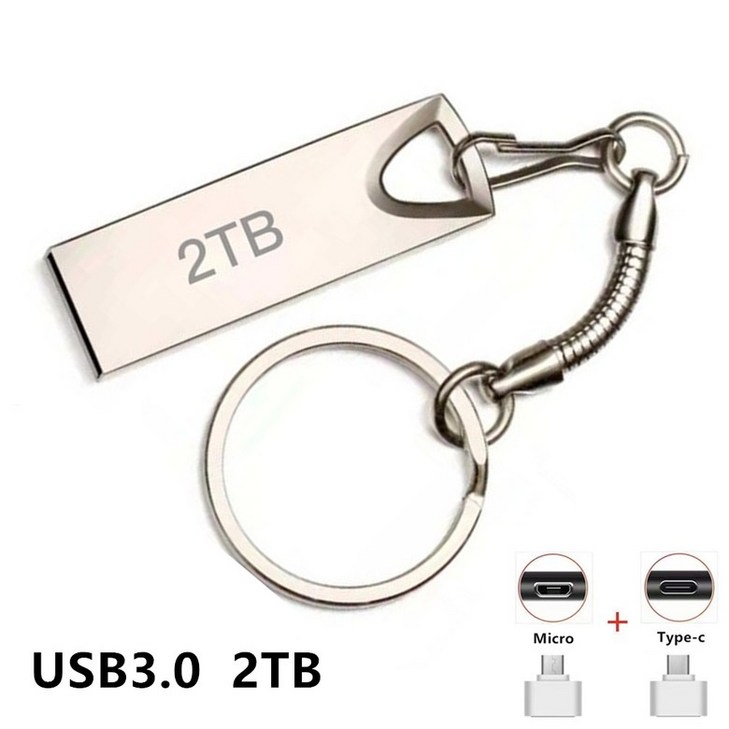 YAPOGI 2TB USB 3.0 초고속 대용량 메모리, 2TB, 1개