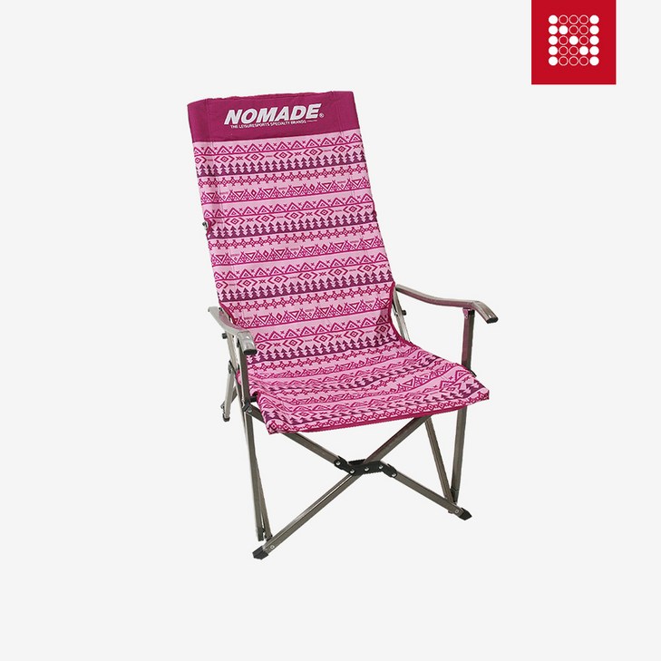 노마드 캠핑 의자 간이 인디오 롱헤드 필드 릴렉스 체어 마젠타 N7462