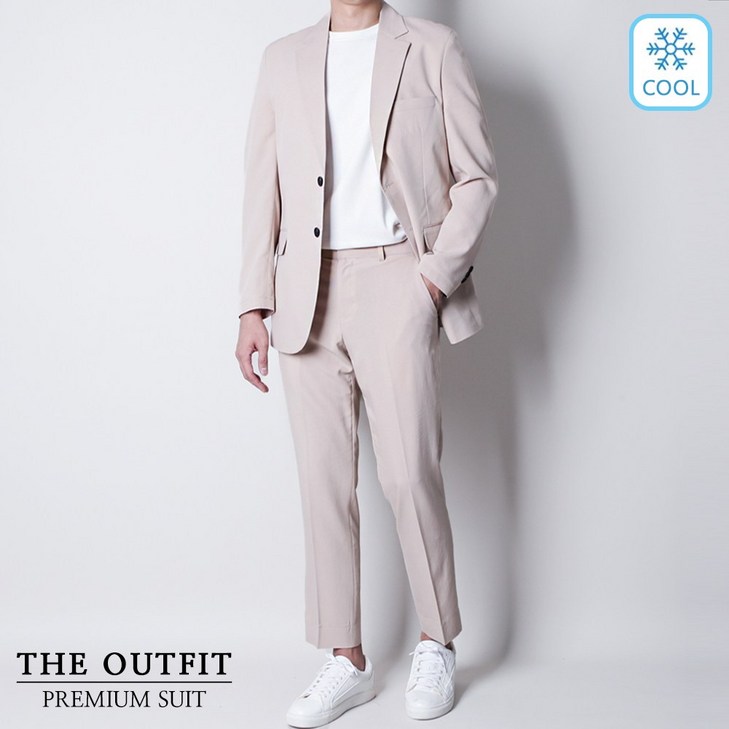 디아웃핏남자 여름 정장세트 린넨 시원한 쿨 수트 캐주얼 기본 하객룩 데이트 결혼식 웨딩