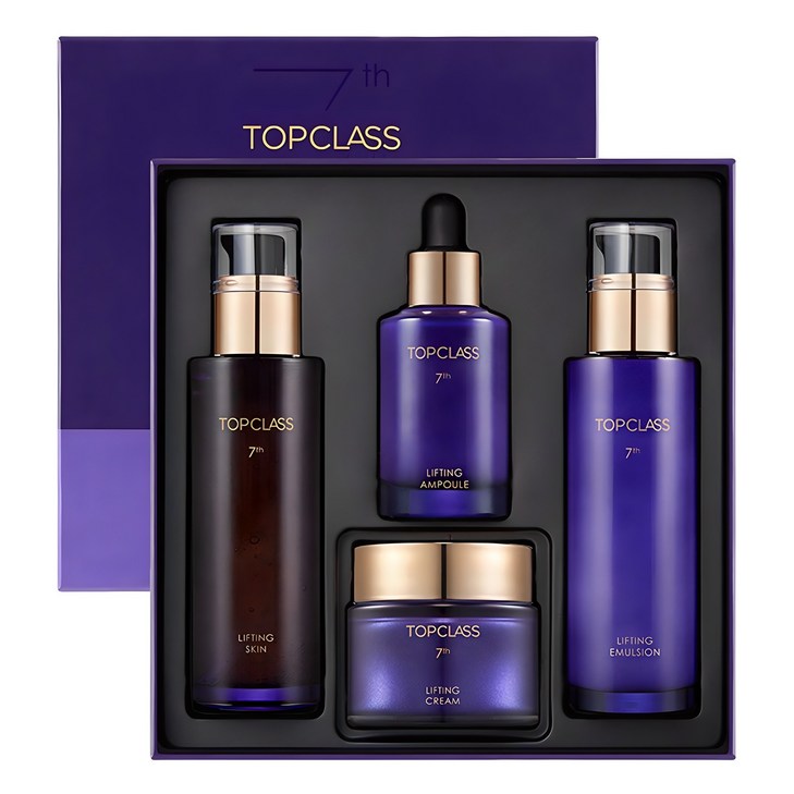 참존 탑클래스 7세대 NEW 리프팅 스킨케어 4종 선물세트 전용 고급 케이스스킨에멀전앰플크림, 1세트