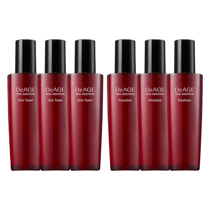 참존 디에이지 레드 에디션 33 기초 듀오세트 스킨 로션 120ml 단품 총 6개, 1세트