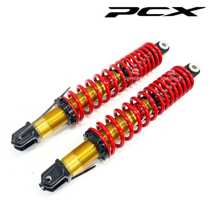 PCX125 160 YSS 리어쇼바 레드 좌우세트 DTG 플러스 튜닝 21년, 1세트 PCX125 160 YSS 리어쇼바 레드 좌우세트 DTG 플러스 튜닝 21년, 1세트