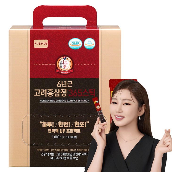 정원삼 6년근 고려홍삼정 365스틱