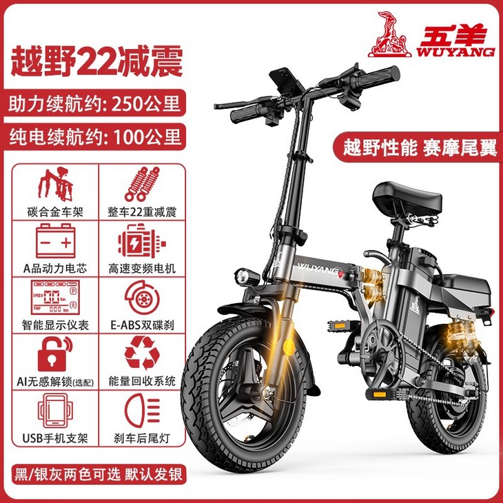 세발 전기자전거 삼륜 전동 자전거 전기 레드 경량 48V 전동차 어르신