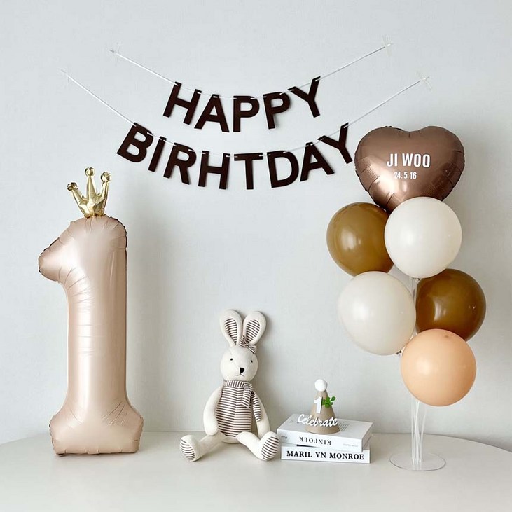 연지마켓 두돌 생일 파티 용품 세트 세 돌 풍선 생일상 레터링포함, 1세트 연지마켓 두돌 생일 파티 용품 세트 세 돌 풍선 생일상 레터링포함, 1세트