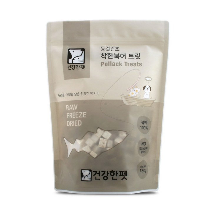 건강한펫 반려동물 착한북어 대봉 동결건조간식