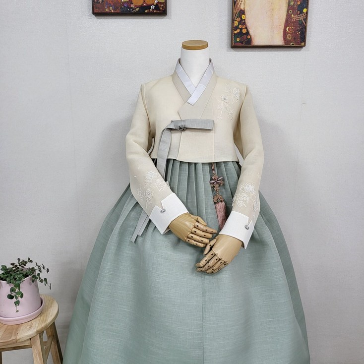 대여한복 헤움한복 향기 모시색