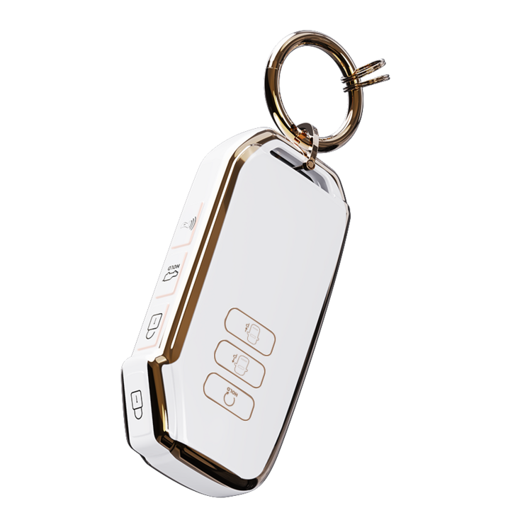 기아 호환 EV6 쏘렌토 MQ4 니로 스포티지 nq5 셀토스 카니발 K8 K7 K5 K3 스마트키 키케이스 키홀더 키링 악세사리 차량용품, 화이트, 7버튼